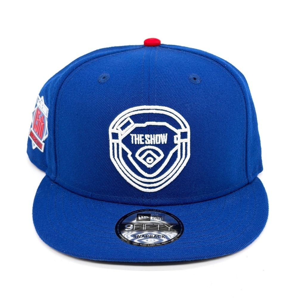 New Era 9FIFTY MLB The Show 15th Anniversary Snapback Hat Blue PlayStation OSFM